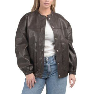 BOD & CHRISTENSEN Chocolate Leather Ashlee Jacket